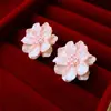 Pendientes Dulces de Pétalos de Flor Acrílicos, Estilo Festivo, Modernos, Versátiles, Elegantes, Pendientes de Gama Alta para Mujer