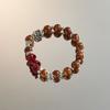 Pulsera del Día de la Madre más vendida para mujer, Pulsera retro de alta apariencia para mamá, Regalo de tarjeta de la fortuna de lujo ligero, Cuentas de alta gama