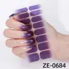 Fábrica Zhengxiang Personalizado Oem Gradiente Rosa Cebola Arco-Íris Película para Esmalte de Unha Adesivos de Nail Art 3D Europeus e Americanos Temu Adesivos de Unha Odm