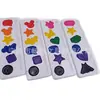 Profissional de Arte Pigmento Semi-Seco Aquarela Conjunto de 6 Cores Caixa de Aquarela Ferramenta Iniciante 6 Pigmentos de Aquarela Solúveis em Água
