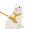 Arnés con Correa Anti-Escape de Gato de Dibujos Animados para Mascotas, Arnés tipo Chaleco para Perros Pequeños con Correa