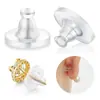Tapones de Silicona para Dormir de 60 Grados Transparentes Tapones Fijos para Orejas Accesorios para Pendientes DIY Cubierta Protectora de Seguridad Tapones de Perno para Oreja