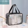 Bolsa Cosmética Ins al Por Mayor Impermeable Transparente Portátil Bolsa de Aseo Perezosa Transfronteriza Nueva Bolsa de Almacenamiento Portátil de Gran Capacidad