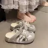 Mules cerrados de suela gruesa para mujer, nuevo estilo primavera/verano 2025, zapatos casuales tipo Birkenstock sin cordones que aumentan la altura
