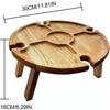 Mesa de Comedor de Madera Personalizada Multifuncional y Conveniente Plegable Mesa de Picnic para Exteriores Fabricante Venta al por Mayor