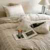 Juego de ropa de cama de invierno para bebé estilo lujo: juego de cuatro piezas con funda de edredón de terciopelo de leche de pelo corto y sábana, con tejido de franela engrosada