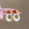 Pendientes de Ganchillo Flor Dopamina Dulce para Mujer, Nuevo Estilo Vacaciones de Verano, Pendientes Lindos Exagerados de Playa de Gama Alta para Mujer