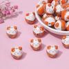 Cuentas sueltas de cerámica con forma de gato de la suerte, accesorios para pulseras y collares, tejidas a mano, venta al por mayor, nuevas