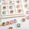 Serie de Diseño de Ilustración Manju de Cuentas para Taza de Café de Pudín Linda DIY Cuentas Acrílicas con Cuentas Cadena para Teléfono Llavero