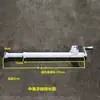 Acessórios para caminhão betoneira espessados e alongados, haste de elevação com manivela manual, calha de descarga de tanque de concreto, suporte de funil de descarga, haste telescópica