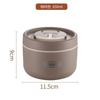 Lonchera aislante de acero inoxidable 304 para trabajadores de oficina, portátil, para estudiantes, con compartimento para alimentos, lonchera sellada a prueba de fugas, lonchera multicapa
