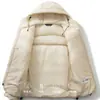 Chaqueta de plumón con capucha funcional acanalada para hombre, estilo montaña, para invierno, 13521