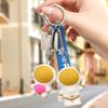 Desenhos animados Spaceman Keychain Ornaments bonito Creative Gift personalizado boneca carro chave pingente Logo Abertura do molde