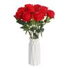 Rosas Simuladas, Rosas Individuales, Día de San Valentín Hogar Boda, Flores Simuladas, Flores Artificiales, Rosas de Terciopelo con Tacto Artificial