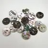 Botões de Concha de Abalone Dourado Natural em Estoque para Tricô, Botões de Concha de Abalone do Mar Profundo para Roupas Infantis, Botões de Concha Naturais