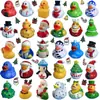 Pato Navideño de Venta Caliente Transfronterizo Pato de Agua para Niños Decoración de Fiesta de Papá Noel Pato de Vinilo Juguete Adorno de Caja Sorpresa