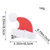 Acessório de Cabelo Chapéu de Natal Fofo para Adultos e Crianças Grampo de Cabelo Chapéu Lantejoula Presilha Bico de Pato Grampo de Cabelo Desenho Animado Adorno de Cabeça Grampo de Cabelo de Natal