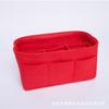 Bolsa de cosméticos de fieltro para almacenamiento en el hogar, bolsa colgante de noche, bolsa de almacenamiento para artículos diversos, bolsa de almacenamiento decorativa portátil