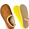 Plantillas Calientes de Felpa de PU para Zapatos Birkenstock, Suaves, Cómodas, Amortiguadoras, Transpirables, Plantillas de Invierno Unisex