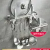 Gancho de Cozinha Deluxe Sem Furos Multifuncional Porta-Faca Prateleira de Armazenamento de Parede Nova para Tampa de Panela Doméstica TYmy
