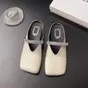 Mules de punta abierta para mujer para uso en exteriores, sandalias planas estilo francés brisa suave de noche, nuevas sandalias mule verano 2026