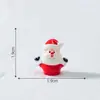 Paisaje en miniatura, tren de Navidad creativo, muñeco de nieve y figuras de animales lindos - Decoraciones y accesorios DIY para crear escenas nevadas