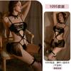 Yiyou lingerie sexy macacão vazado sexy feminino uniforme puro tentação sem entrepernas conjunto de pijamas 1095