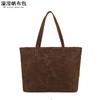 Bolsa de Mão Feminina Casual de Lona Encerada Bolsa de Ombro Transversal Bolsa de Compras Bolsa de Cosméticos Venda Direta da Fábrica Yili