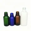 Botella gotero de aceite esencial de madera de bambú esmerilado, color té, negro, azul, verde, botella de muestra de perfume esmerilada, botella rellenable blanca esmerilada