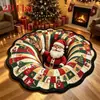 Tapete de Natal visual em redemoinho transfronteiriço, decorativo para quartos, antiderrapante, amigável à pele, fácil de cuidar, adequado para salas de estar