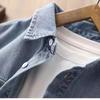 Nueva Camisa Chaqueta de Mezclilla Casual de Manga Larga para Niños Otoño e Invierno 2026 Camisa Delgada para Niños Mayores Cárdigan Superior