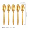 Set de Vajilla Desechable para Fiesta de Compromiso Dorada HappyEngaged Platos de Papel Vasos Banderines Decoraciones Suministros