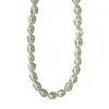 Colar Ouni de Prata Esterlina S925 com Pérolas de Água Doce Feminino Luxo Acessível Elegante Nicho Pérola de Formato Especial Corrente para Clavícula com Contas