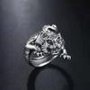 Anillo de Tigre de Plata Tailandesa retro anillo vivo anillo para hombre Zodíaco apertura poderoso dominante anillo para hombre al por mayor