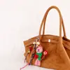 Pingente de Bolsa Porquinho de Feltro de Lã Nepalesa Chaveiro de Carro Tecido à Mão Presente para Casal Pingente de Bolsa Atacado