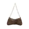Bolso de mano grande de moda estilo occidental chic con estampado de leopardo, bolso de hombro, bolso cruzado, bolso de axila para mujer 2026