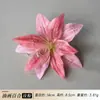Pintura al Óleo Flores de Lirio, 14 cm de Diámetro, Tocados de Flores, Materiales para Guirnaldas de Flores de Seda, Accesorios, Ramilletes, Flores Artificiales, Decoración del Hogar