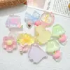 Lindo Dibujo Animado Flor Animal Pegamento Cremoso DIY Accesorios para el Cabello, Ligas para el Cabello, Hebillas para Zapatos, Colgantes para Tazas de Agua, Accesorios Decorativos de Resina