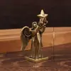 Anjo Levanta-Estrelas Transfronteiriço de Latão Artesanato de Latão Ornamento Tridimensional de Mesa Pequena Estátua Ornamento para Mesa de Escritório