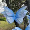 Grande Decoração de Borboleta Feita à Mão para Exterior Adereços de Casamento Estéreo 3D Performance de Palco Vitrine Decoração de Shopping Center Nenhuma