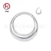 Argola de nariz de titânio F136 argolas sem costura em formato de crescente joia para piercing corporal em liga de titânio G23 anel fechado anel multifuncional