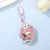 Chaveiro Pingente Grande Fofo Bob Esponja e Patrick Estrela Resina DIY Decoração de Bolsa Transparente para Chá com Leite