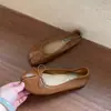 Zapatos planos estilo ballet franceses de una sola pieza para mujer, nueva colección 2026, con lazo, diseño de hada retro, perfectos con vestidos, y con diseño de punta dividida