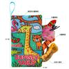 AIPINQI nuevo libro de tela de cola de animal de dibujos animados con papel sonajero juguete para niños libro de tela para bebés a prueba de desgarros