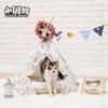 Casa de Perro de Primavera y Verano Extraíble y Lavable Perrera Teddy Golden Retriever Osos Nido para Mascotas Perro Mediano y Grande Lindo Gato Nido Tienda para Mascotas