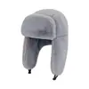 Gorro Integrado con Bufanda-Mascarilla Transfronteriza para Mujer, Gorro de Algodón Grueso con Forro Polar para Invierno, Protección para Orejas, Cortavientos, Gorro Cálido para Ciclismo