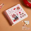 Caderno com Tema de Cereja para Alunos do Ensino Fundamental, Mini Caderno Portátil Espesso para Anotações e Registros, Caderno Fofo
