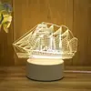Luz de Noite 3D Presente Atacado Lâmpada Acrílica DIY Presente de Feriado Quarto Mesa de Cabeceira Luz de Atmosfera LED Decoração de Mesa de Cabeceira