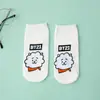 Calcetines para Mujer Primavera y Verano Dibujos Animados Lindos Estilo Preppy Coreano Blanco Elegante Estéreo Casual Versátil Estilo Japonés Estilo Boca Baja Tubo Corto