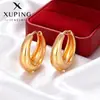 Pendientes Xuping de gota lisa, estilo europeo y americano transfronterizo, aleación de cobre chapada en color 24k, pendientes de lujo ligero y elegantes, personalizables
